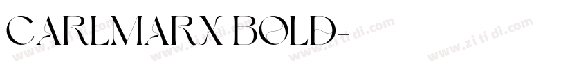 CarlMarx Bold字体转换